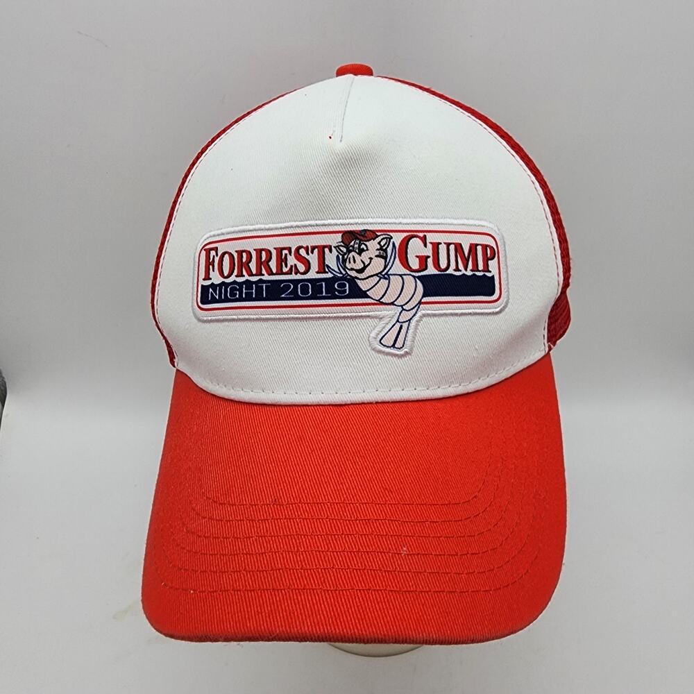 Forrest Gump Trucker Hat Cap Night 2019 Mesh Snapback Structured White Red Retro